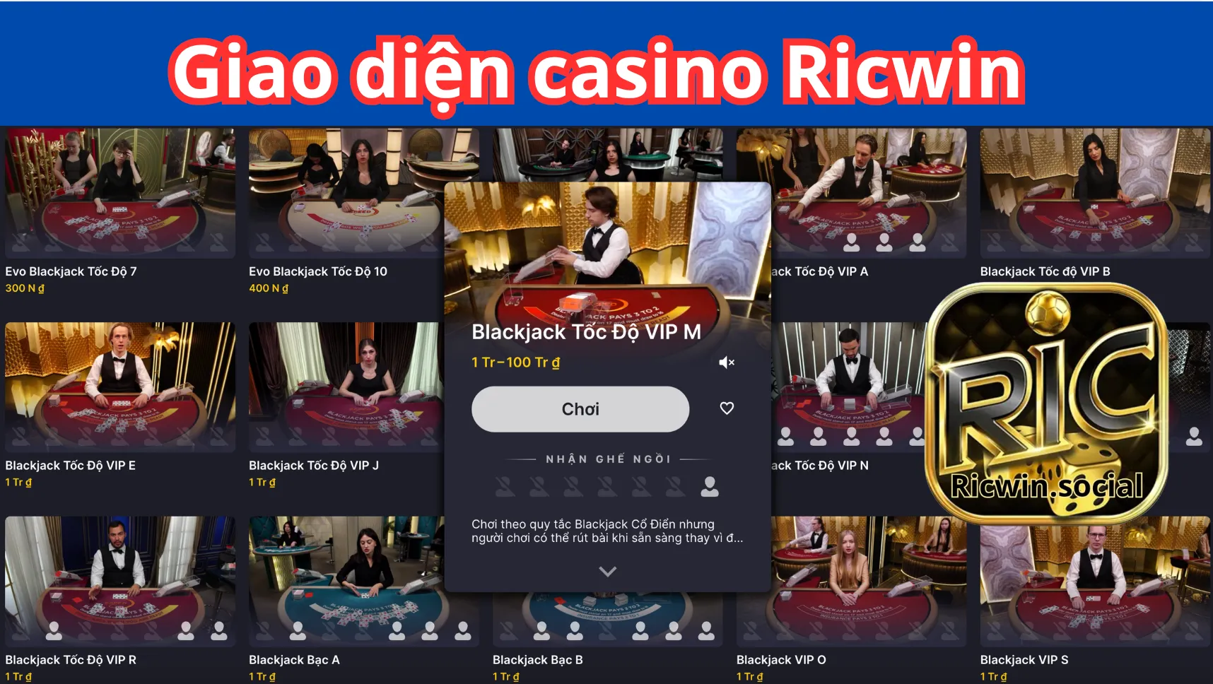 Lý do nên chọn Casino Ricwin 