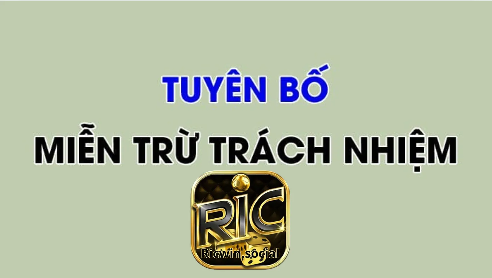Các quy định về miễn trừ tại cổng game Ricwin